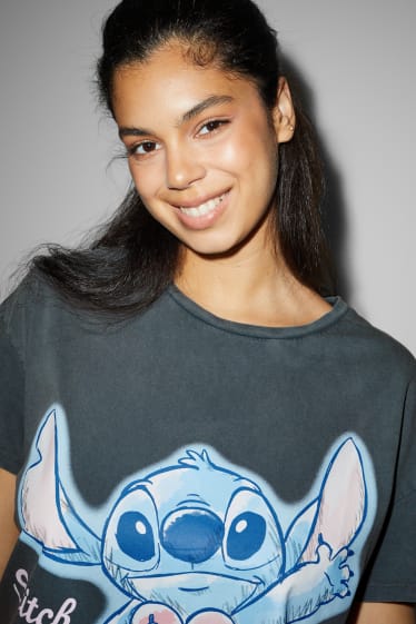 Damen - CLOCKHOUSE - T-Shirt - Lilo & Stitch - grau