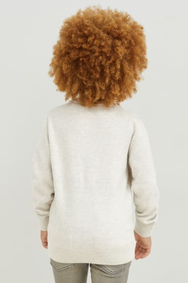 Kinder - Pullover - hellgrau