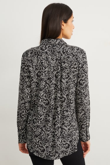 Femmes - Chemisier - à motif - noir