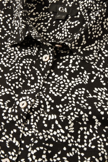 Femmes - Chemisier - à motif - noir