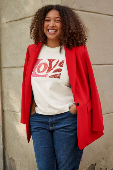 Women - Oversized T-shirt - white