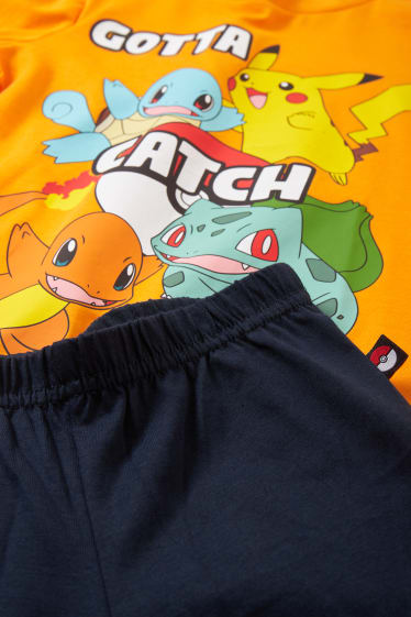 Dětské - Pokémon - pyžamo - 2dílné - oranžová