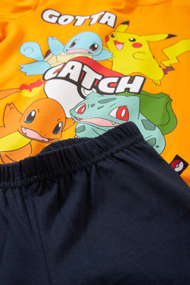 Niños: niños - Pokémon - pijama - 2 piezas - naranja