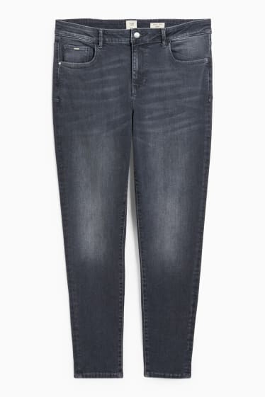 Femmes - Skinny jean - mid waist - shaping jean - jean gris