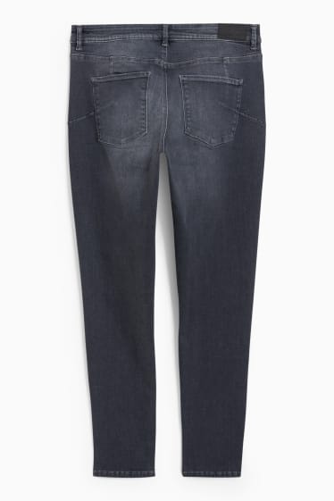 Femmes - Skinny jean - mid waist - shaping jean - jean gris
