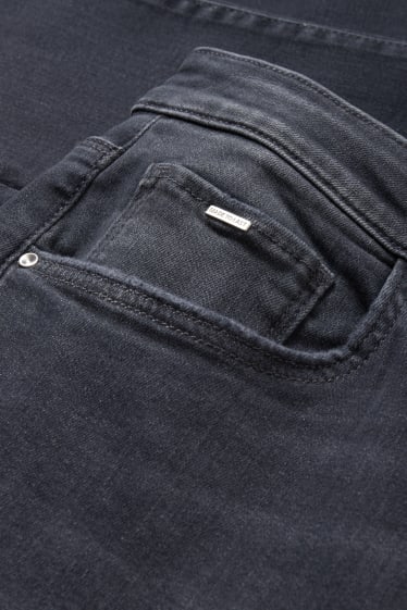Damen - Skinny Jeans - Mid Waist - Shaping-Jeans - jeansgrau