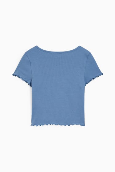 Dona - Samarreta crop - blau