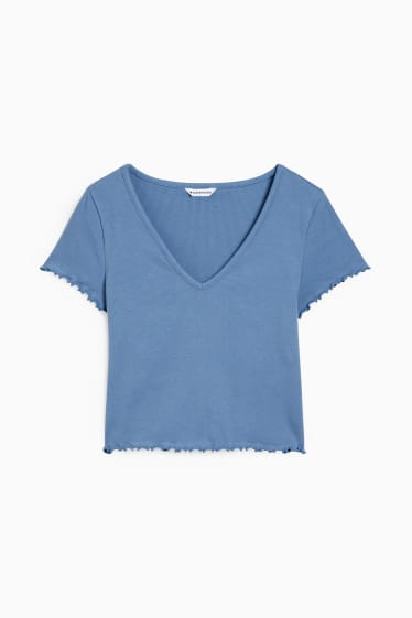 Ados & jeunes adultes - CLOCKHOUSE - T-shirt court - bleu