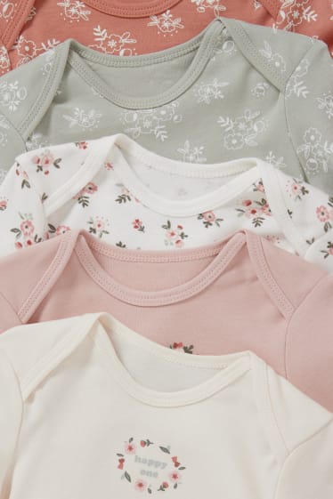Baby Mädchen - Multipack 5er - Baby-Body - cremeweiss