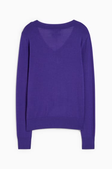 Dona - Jersei bàsic de merino - lila