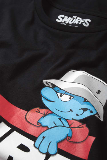 Bărbați - Tricou - Ștrumfii - negru