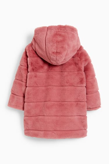 Kinderen: meisjes - Jas met capuchon - roze