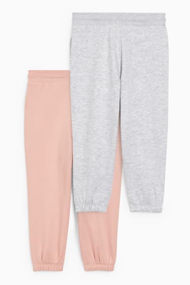 Enfants - Lot de 2 - pantalons de jogging - rose