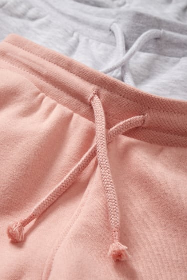 Enfants - Lot de 2 - pantalons de jogging - rose