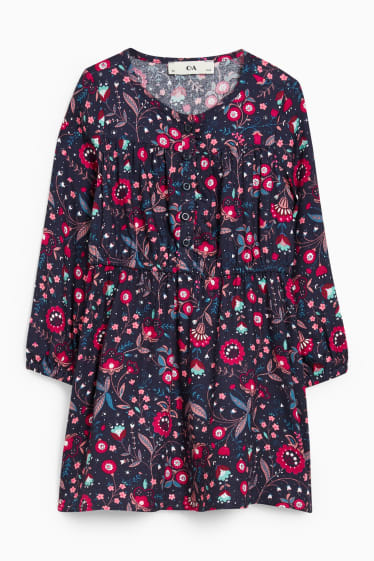 Nena - Vestit - de flors - blau fosc
