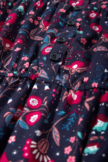 Nena - Vestit - de flors - blau fosc