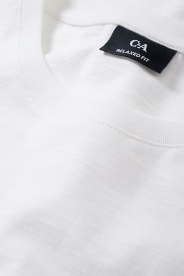 Herren - Langarmshirt - weiss