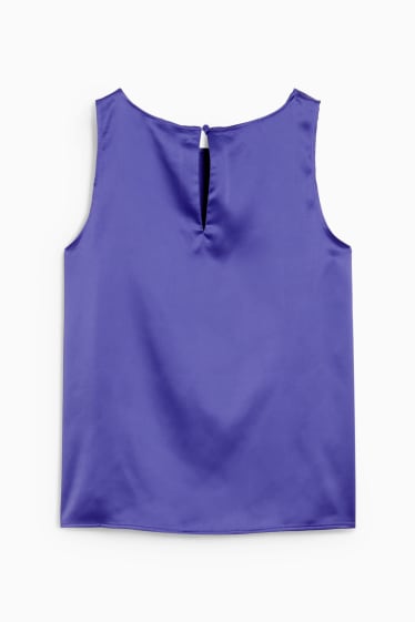 Femmes - Haut en satin - violet