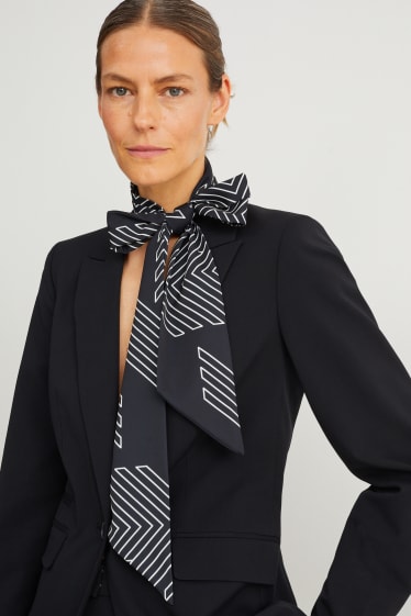 Femmes - Foulard - à motif - noir