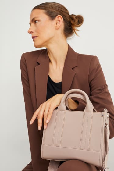 Mujer - Bolso con correa extraíble - polipiel - plateado