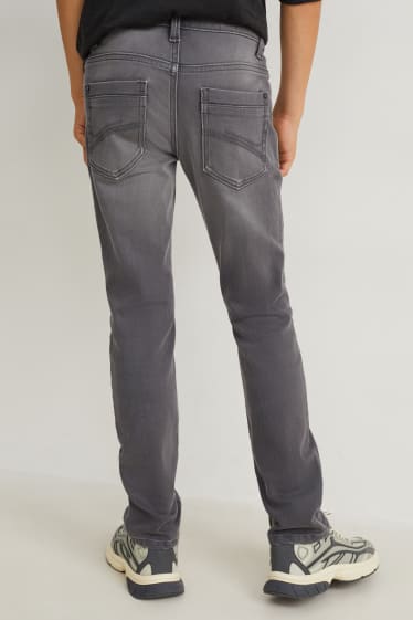 Kinder - Straight Jeans - grau