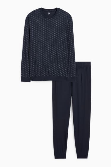 Herren - Pyjama - dunkelblau