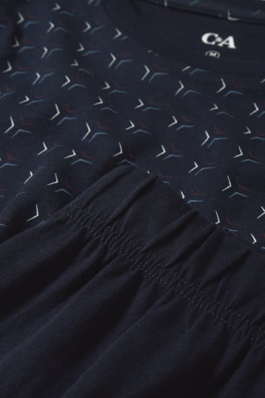 Herren - Pyjama - dunkelblau
