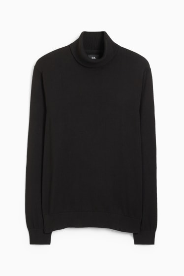 Home - Jersei de coll alt - negre