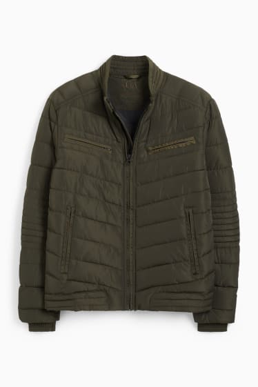 Men - Quilted jacket - dark green