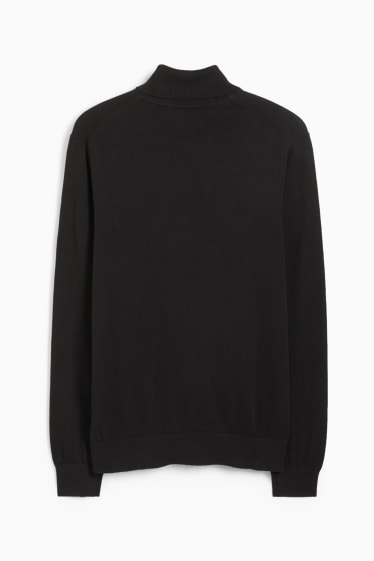 Home - Jersei de coll alt - negre