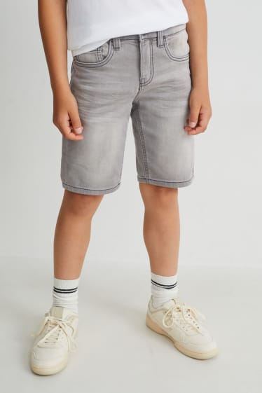 Kinderen - Set van 2 - korte spijkerbroek - jog denim - jeansblauw