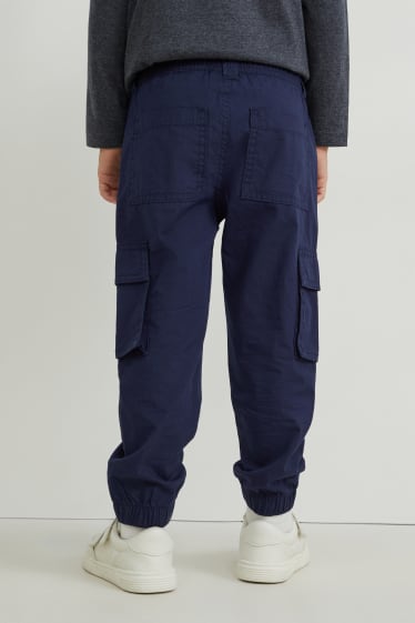 Enfants garçons - Pantalon cargo - bleu foncé