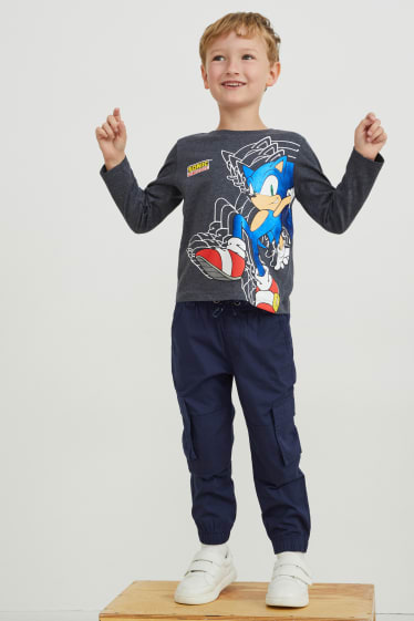 Enfants garçons - Pantalon cargo - bleu foncé