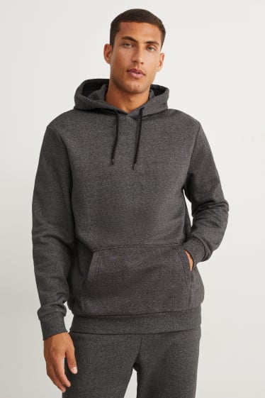Herren - Hoodie - grau-melange