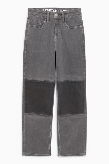 Kinderen: jongens - Loose fit jeans - jeansgrijs
