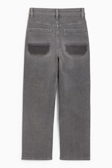 Copii - Loose fit jeans - denim-gri