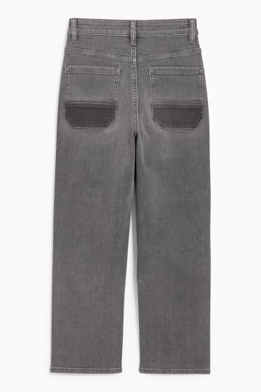 Kinderen: jongens - Loose fit jeans - jeansgrijs