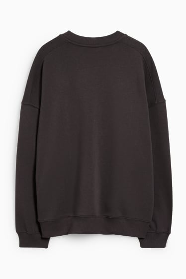 Damen - CLOCKHOUSE - Oversized-Sweatshirt - Wednesday - schwarz