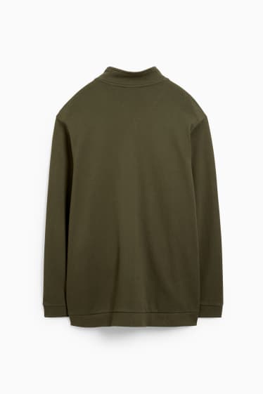Men - Zip-through sweatshirt - dark green