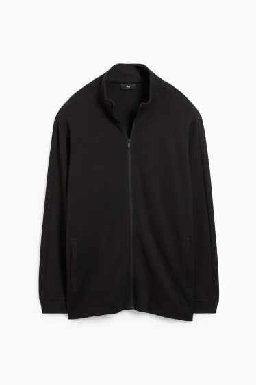 Men - Zip-through sweatshirt - black