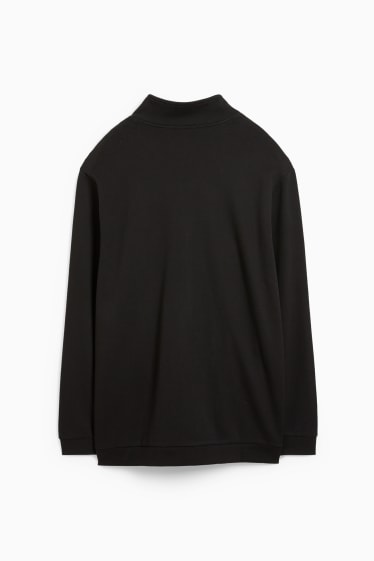 Men - Zip-through sweatshirt - black