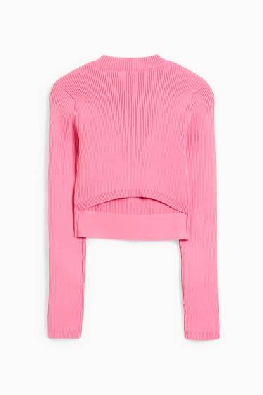 Teens & young adults - CLOCKHOUSE - cropped jumper - pink