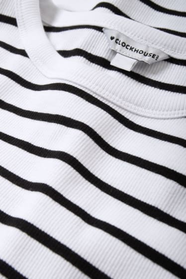 Teens & young adults - CLOCKHOUSE - long sleeve top - striped - white