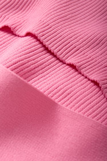 Nastolatki - CLOCKHOUSE - krótki sweter - różowy