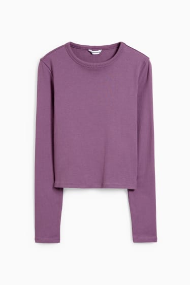 Dames - CLOCKHOUSE - longsleeve - paars