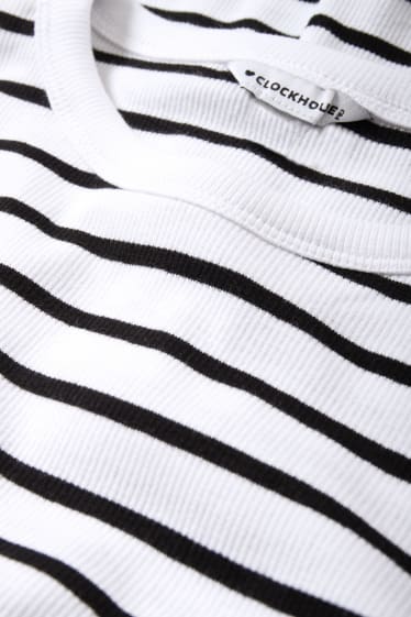 Women - CLOCKHOUSE - long sleeve top - striped - white