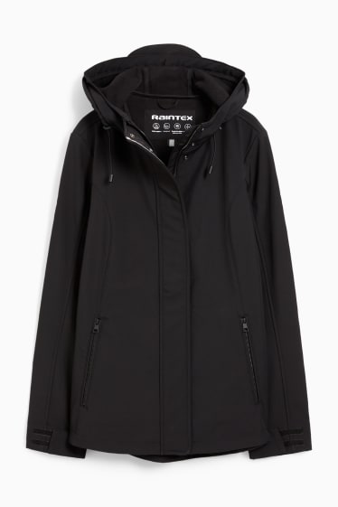 Dona - Jaqueta softshell amb caputxa - 4 Way Stretch - negre
