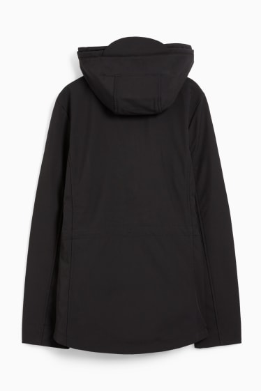 Dona - Jaqueta softshell amb caputxa - 4 Way Stretch - negre