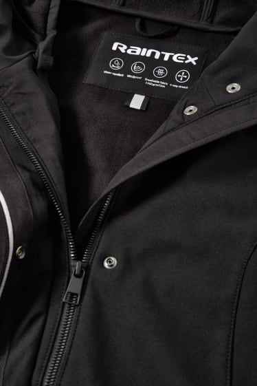 Dona - Jaqueta softshell amb caputxa - 4 Way Stretch - negre