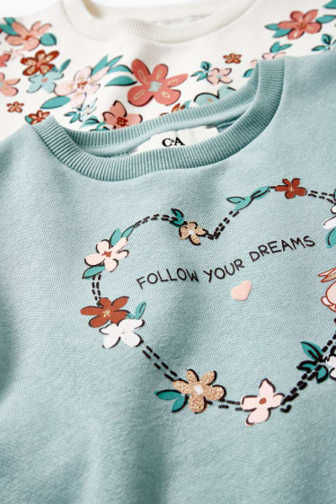 Kinder Mädchen - Multipack 2er - Sweatshirt - mintgrün